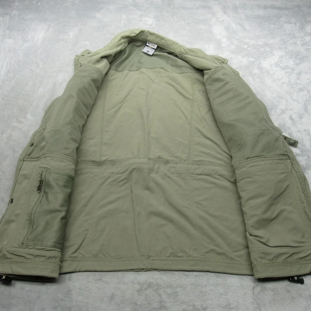 Columbia GRT Vest Mens XL Beige Pockets Fishing Hiking Utility Gorpcore‎ Outdoor
